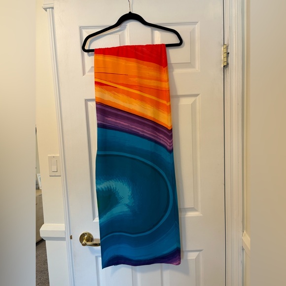 Farai London S Small tala maxi set / dress in rainbow - Picture 3 of 3